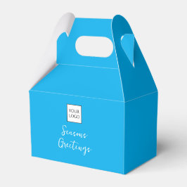 Aqua Logo Text Promotional Business Packaging Geschenkschachtel