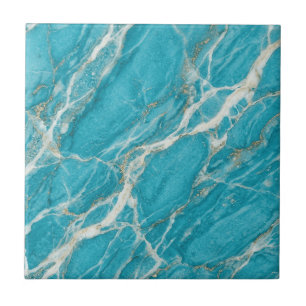 Aqua Marble Bold Zeitgenössisches Design Aussehen Fliese
