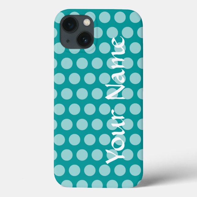 Aqua Marokkanische Moods Dots Case-Mate iPhone Hülle (Rückseite)