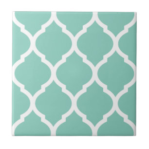 Aqua marokkanische Quarto Gemusterte Keramik Tile Fliese