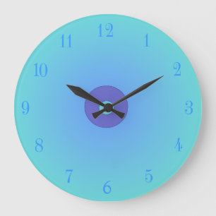 Aqua/mauve > Horloges de cuisine ordinaire