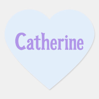 Aqua Mint Catherine Heart Aufkleber