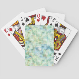 Aqua Mint Gold Marmor Abstrakt Spielkarten