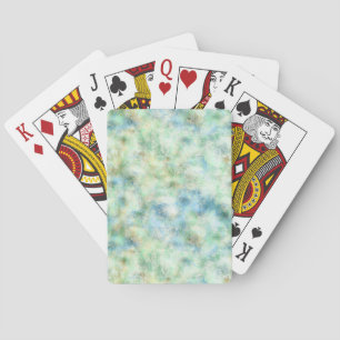 Aqua Mint Gold Marmor Abstrakt Spielkarten
