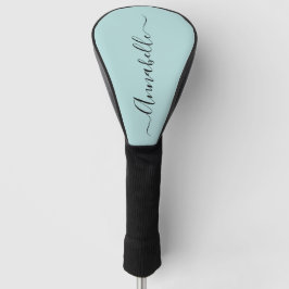 Aqua Mint Green Personalisiert Name Golf Head Cove Headcover