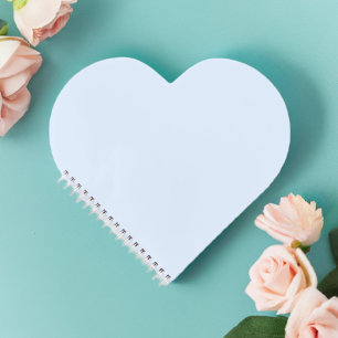 Aqua Mint Heart Notebook Notizbuch