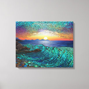 Aqua Mirage Seascape Leinwanddruck