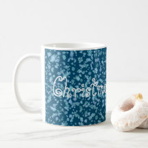Aqua moderne et la Mug Motif olympique Blue Snowfl