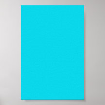 Aqua Neon Blue Hintergrund auf einem Poster