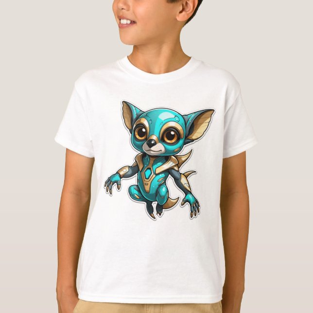Aqua Niedlich T-Shirt (Vorderseite)