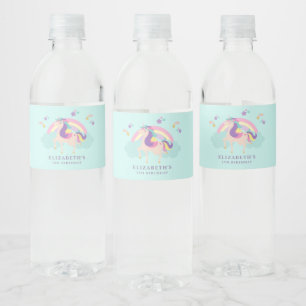 Aqua Niedlich Unicorn Personalisiertes Wasser Flas