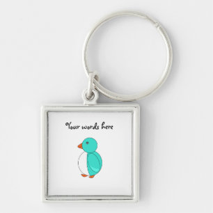 Aqua niedlicher Penguin Schlüsselanhänger