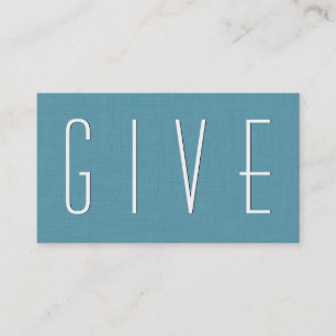 Aqua NONPROFIT Simple Style V37 Visitenkarte