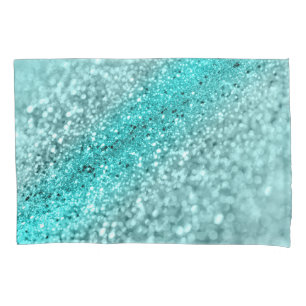 Aqua Ocean Bokeh Glitzer #1 (Imitate Glitzer) #dec Kissenbezug