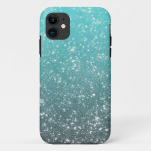 Aqua Ombre Glitzer Case-Mate iPhone Hülle