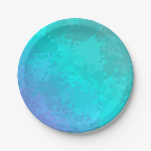 Aqua Ombre Pappteller