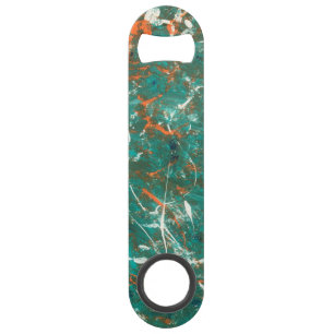 Aqua Orange White Stainless Steel Flasche Opener Speed Flaschenöffner