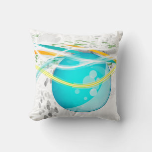 Aqua Orb Abstrakt American MoJo Pillow Kissen