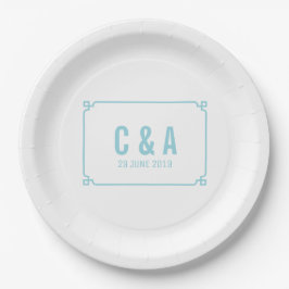 Aqua Paradise Deko Chic Wedding Pappteller