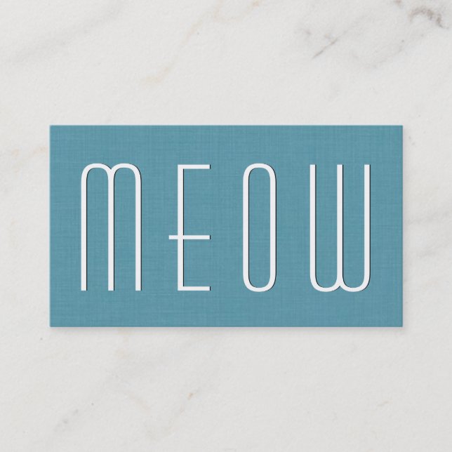 Aqua PET CARE Business Simple Style V63F Visitenkarte (Vorderseite)