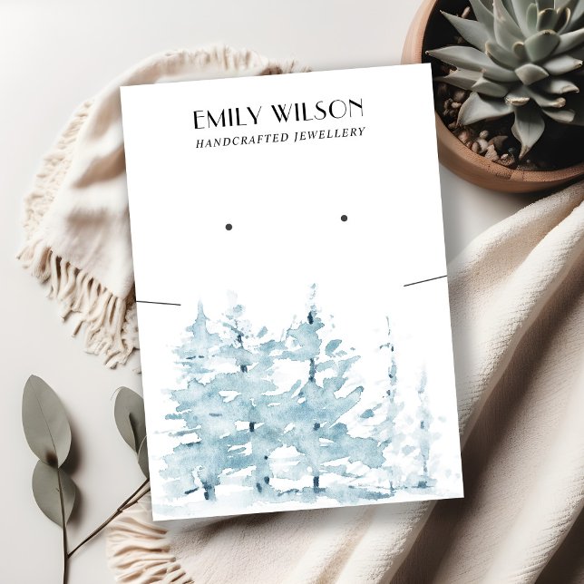 AQUA PINE BAUWALD NECKLACE EARRING DISPLAPLAY VISITENKARTE (Von Creator hochgeladen)