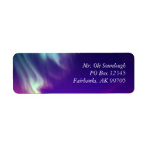 Aqua Pink Ombre Overlay Alaskan Northern Lights