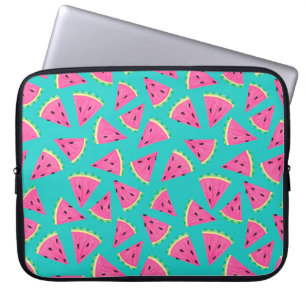 Aqua/Pink Watermelon Laptop Sleeve