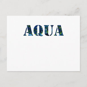 Aqua Planet Aquarium Fische Postkarte