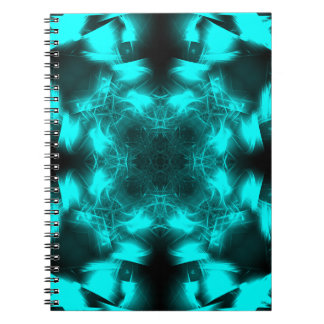 Aqua-Plasma-Symmetrie-Fraktal-Kunst Notizblock