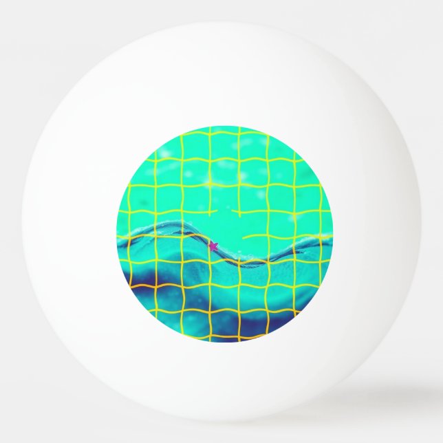 Aqua Pong Fiesta Tischtennisball (Vorderseite)