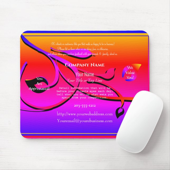 Aqua Promotional Mouse Pad - HAMbyWG Mousepad (Mit Mouse)