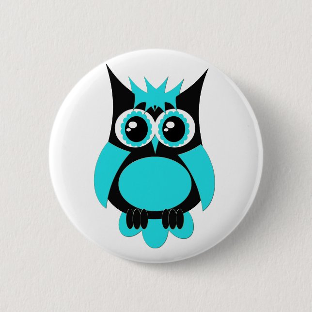 Aqua-Punkeulen-Knopf Button (Vorderseite)