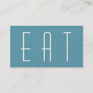 Aqua RESTAURANT FELD Simple Style V63 Visitenkarte