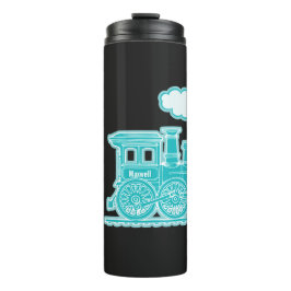 Aqua Retro Dampfzug Name Thermosbecher