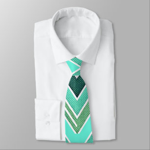 Aqua Rise Chevron Krawatte