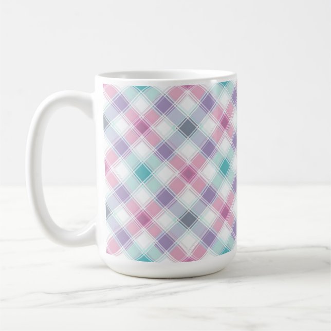 AQUA ROSA LILA OSTER-KAROMUSTER KAFFEETASSE (Links)