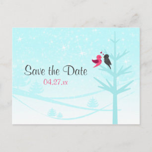 Aqua, Rose, Gris Faire-part de mariage des tourter