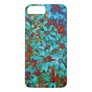 AQUA-ROTE MOHNBLUMEN-BLUMEN iPhone 7 PLUSfall Case-Mate iPhone Hülle