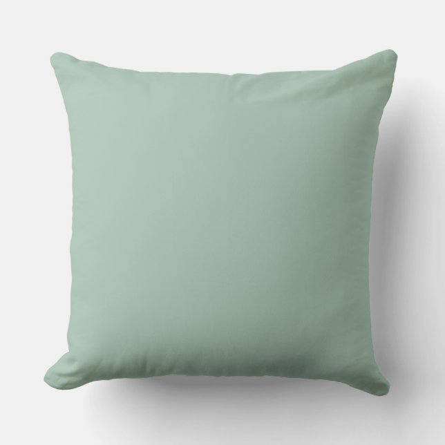 Aqua Sage Color Matching Outdoor Kissen (Vorderseite)