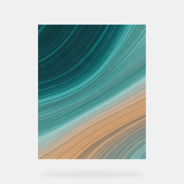 Aqua Sand Flow Acrylschild (Vorderseite)