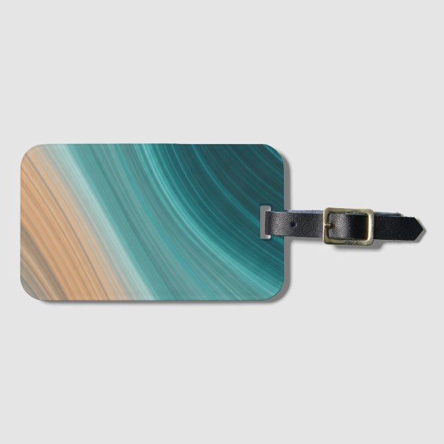 Aqua-Sand-Fluss Gepäckanhänger (Vorderseite (Horizontal))