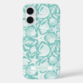 Aqua-Schalen Personalisiert iPhone 16 Hülle