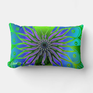 Aqua-Schmetterling-Kunstkissen Lendenkissen