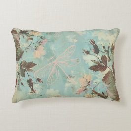 Aqua Shabby Hütte Dragonfly Dekokissen