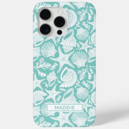 Aqua Shells Personalisiertes Case-Mate iPhone Case