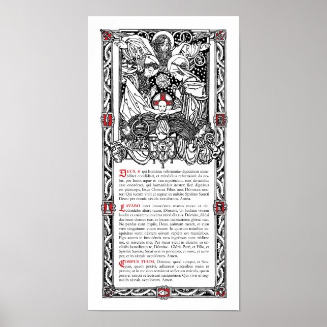 "Aqua Side Altar Card" Poster (Vorne)