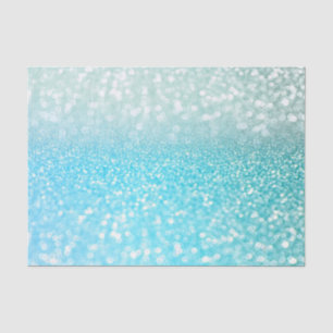 Aqua-silberner Strand-blaue Seidenpapier