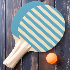 Aqua Sky Polo Streifen und Solid Tischtennis Schläger