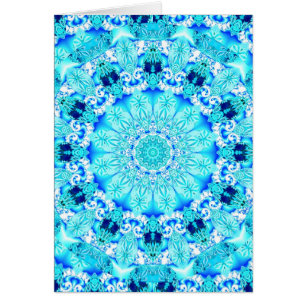 Aqua-Spitze, empfindlicher, abstrakter Mandala