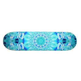 Aqua-Spitze, empfindlicher, abstrakter Mandala Skateboard